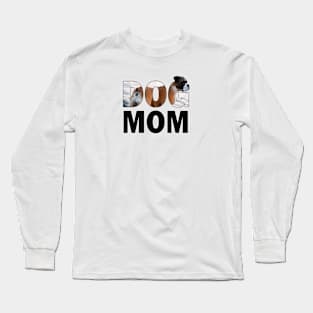 DOG MOM - boxer dog oil painting word art Long Sleeve T-Shirt